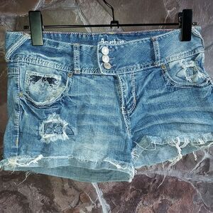 Amethyst Jeans Blue Vintage Distressed Jean Shorts